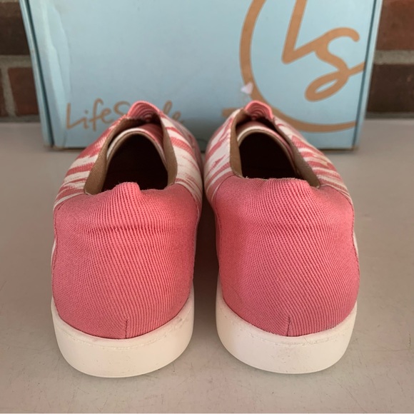 LIFE STRIDE Womens Pink Emily Round Toe Platform Slip On Sneakers US 7.5 M NEW - Picture 6 of 8